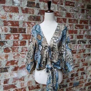 Buddy Love snake blouse size xsmall